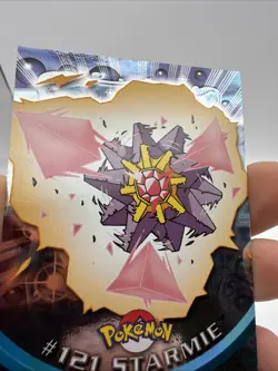 2000 Topps Pokemon Series 3 Silver Foil #121 Starmie TV Animation Blue Logo LP+ - Image 3
