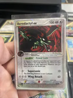 Pokemon TCG Aerodactyl ex 94/100 EX Sandstorm Ultra Rare Holo 100 HP English - Image 1
