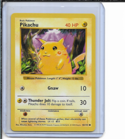 Pokemon Base Set Pikachu Red Cheeks Shadowless #58/102 NM - Image 1