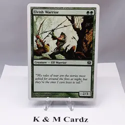MTG - 9th Edition - Elvish Warrior - #240 - Lightly Played - Image 1