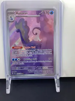 Pokemon TCG Aurorus 092/088 Full Art Illustration Rare Holo Perfect Order - Image 3