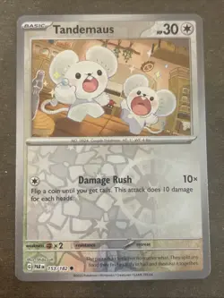 Tandemaus 153/182 Sv04: Paradox Rift Reverse Holo Pokemon TCG NM - Image 1