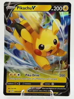 Pikachu V SWSH285 Sword & Shield Black Star Promo Pokemon TCG - NM - Image 1
