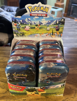 Pokemon TCG Ascended Heroes MINI TIN DISPLAY BOX 10x Tins - Image 1