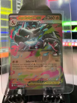 Pokemon TCG Mega Charizard X ex 013/094 Me02: Phantasmal Flames Holo 360 HP - Image 1