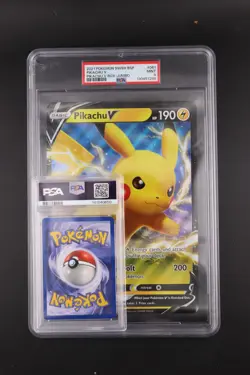 Pikachu V Pokemon 061 Jumbo 2021 SWSH BSP PSA 9 - Image 3