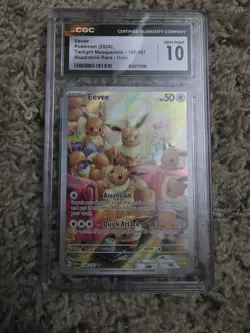 Eevee 188/167 Pokemon Twilight Masquerade - CGC Gem Mint 10 - Image 1