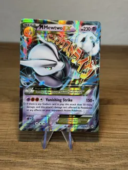 Pokemon TCG M Mewtwo EX 63/162 Ultra Rare XY: BREAKthrough NM - Image 1