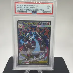 2025 Pokemon MEP EN Mega Charizard X ex Ultra Premium Collection UPC #23 PSA 9 - Image 1