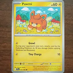 Pokemon Pawmi Me02 Phantasmal Flames Basic Common HP60 032/094 Regular Card - Image 1
