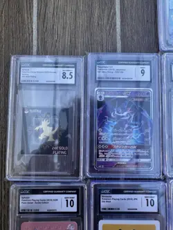 GRADED CARD POKEMON LOT , CGC AND TAG 11 GRADED CARDS - Image 3