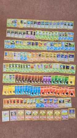 158 Vintage Pokemon Cards Job Lot 1999 Base Jungle Fossil Bundle Charmander Eeve - Image 1