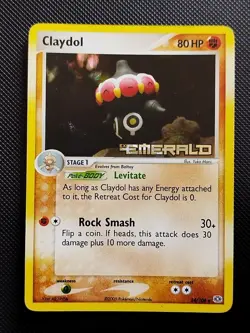 (LP) Claydol 24/106 2005 EX Emerald Reverse Holo Stamped Pokemon Card Yuka Morii - Image 1