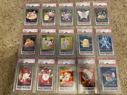 1997 POKEMON COMPLETE 151 CARD SET POCKET MONSTERS CARDDASS PSA 10 Pikachu - Image 5
