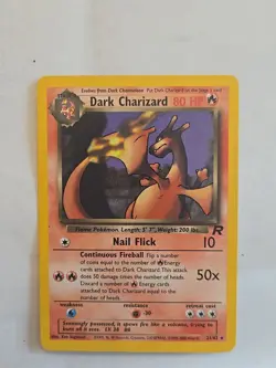 Dark Charizard 21/82 Team Rocket Non-Holo Pokemon TCG Card 80 HP - Image 1