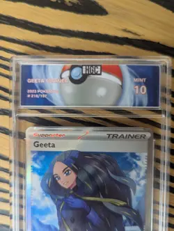 Pokemon graded card Geeta 218/197 obsidian flames HGC mint 10 - Image 2