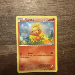 HOLO Torchic 25/160 - 2014 Pokemon Primal Clash Card - Sheen Holo - - Image 1