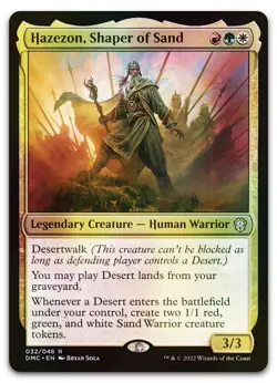 Hazezon, Shaper of Sand #32 (Foil) (NM) Dominaria United DMC Magic MTG - Image 1
