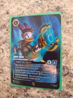 Daisy Duck - Paranormal Investigator Enchanted Lorcana Store Championship Promo - Image 1