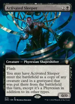 Activated Sleeper (Extended Art) [Dominaria United Commander] Magic MTG - Image 1