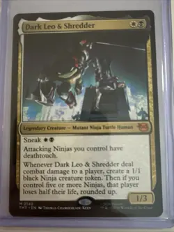 Dark Leo & Shredder 142 M MTG Teenage Mutant Ninja Turtles Regular NM - Image 1