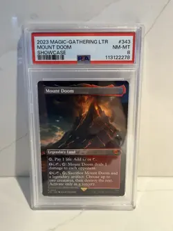 2023 Mount Doom PSA 8 Near Mint LOTR Tales Of Middle Earth #343 MTG LTR EN - Image 1