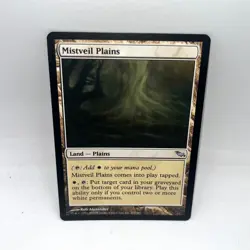 Mistveil Plains 275 Uncommon Shadowmoor Magic: The Gathering Lightly Played - Image 1