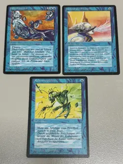 3x blaue Karten MTG - deutsch limitiert FBB ©1994 NM/EX 2x U, 1x C - Image 1