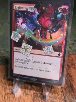 Lightning Bolt Pool Party FOIL SLD Secret Lair x Deadpool MTG Magic NM - Image 3