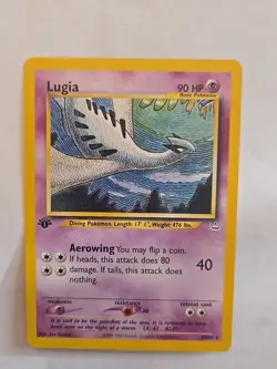1995-2000 POKEMON LUGIA NEO REVELATION FIRST EDITION 90HP 20/64 BASE SET - Image 1