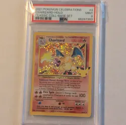 Pokemon Charizard 4/102 Celebrations Classic Collection Holo PSA 9 2021 - Image 1