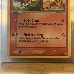 Pokemon Growlithe 55/92 Legend Maker Reverse Holo Common 50HP Card English - Image 3