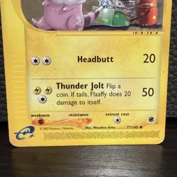 Pokemon TCG Flaaffy 77/165 Expedition Non-Holo Uncommon MP - Image 3