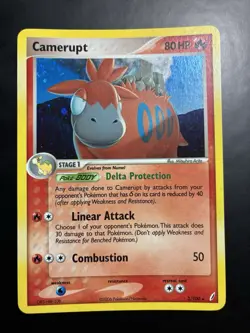 Pokemon Camerupt 3/100 EX Crystal Guardians Holo Rare - Near Mint - Image 1