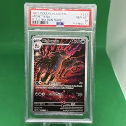 2026 POKEMON ASC EN-ASCENDED HEROES ILLUSTRATION RARE #243 MIGHTYENA PSA 10 - Image 1