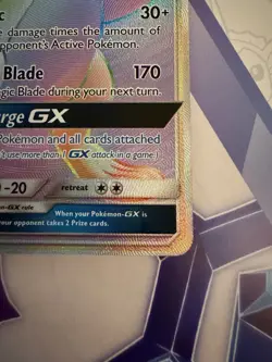 🔥 2018 Pokemon Lost Thunder Lugia GX FA Rainbow Rare 227/214 MINT READ!! - Image 5