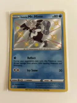 Galarian Mr. Mime SV020/SV122 Ultra Rare Holo Excellent Condition Shining Fates - Image 1