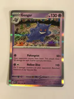 Pokemon TCG 151 Holographic Gengar 094/165 Near Mint - Image 1