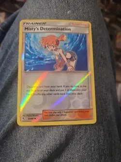 Misty's Determination Reverse Foil Pokemon Sun & Moon Hidden Fates #62 - Image 1