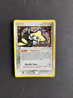 Pokemon TCG Jirachi EX Deoxys 9/107 Reverse Holo Holo Rare 2005 Nintendo - MP - Image 1