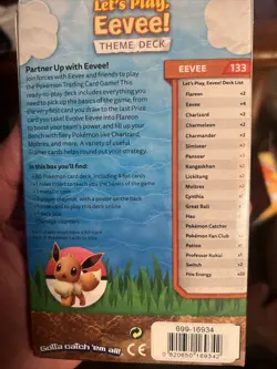 Pokemon TCG: Let’s Play, Eevee! Theme Deck Sealed - Image 2