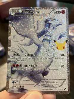 Pokemon Celebrations: Classic Collection Reshiram 113/114 Holo, NM - Image 3