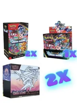 CHAOS RISING Pokemon Center ETB’s x2 + Booster Box + Booster Bundle x2 Presale - Image 1