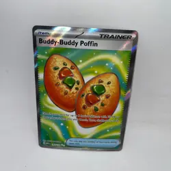 Buddy-Buddy Poffin 167/132 Ultra Rare Mega Evolution Pokemon Holo Near Mint - Image 1