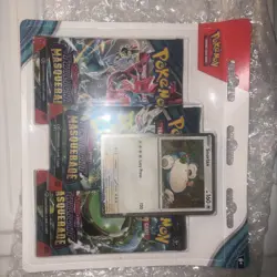 Pokemon TCG: Twilight Masquerade - Snorlax 3 Pack Blister Triple - SEALED - Image 1