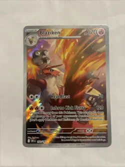 Blaziken Pokemon Destined Rivals 192/182 Illustration Rare NM - Image 1
