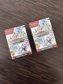 Pokemon TCG Prismatic Evolutions Booster Bundle 6 Packs X2 Sealed Brand New - Image 1