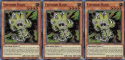 3x Thunder Hand | MP21-EN120 | SR | 1st Ed | NM | YuGiOh - Image 1
