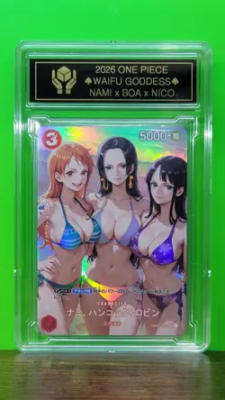 NAMI x BOA x NICO Waifu Goddess Prismatic Refractor Card CUSTOM MADE Black Label - Image 5