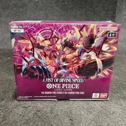One Piece OP11 TCG: A Fist of Divine Speed Booster Display, Box Wear - Image 1